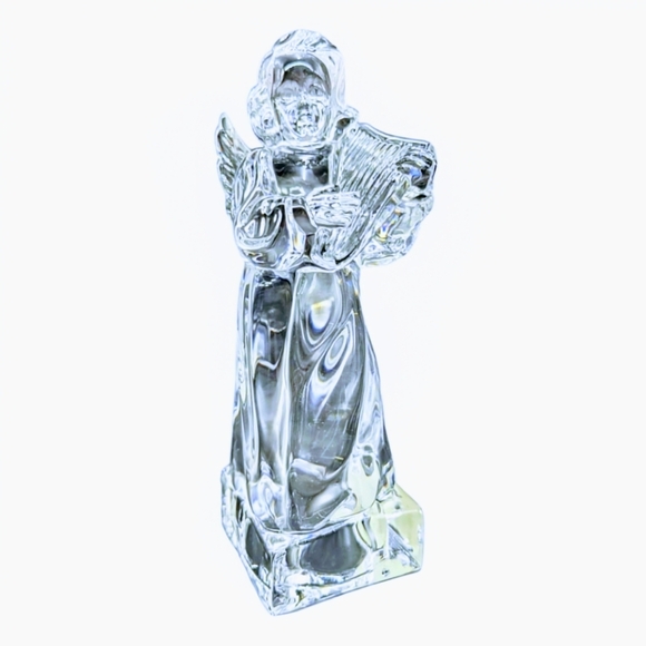 Mikasa Crystal Angel holding Harp - Picture 1 of 8